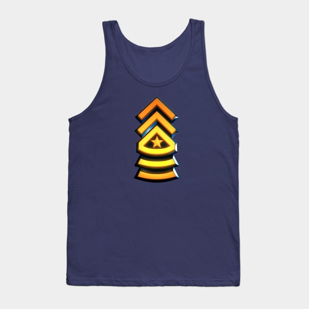 Sergeant Major - Military Insignia Tank Top by Arkal